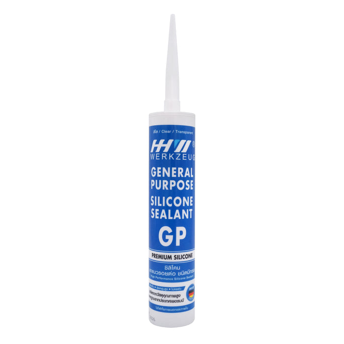 HHW ซิลิโคน GP สีใส แพ็ค 12 ชิ้น GP Silicone Sealant Clear color 12 pcs. 10.300012