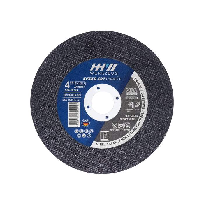 HHW ใบตัด คมกริบตัดเร็ว 4นิ้ว Cutting Disc Speed Cut 4" 10.100061