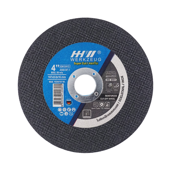 HHW ใบตัดคมกริบ 4 นิ้ว Cutting Disc Super Cut 4" 10.100069