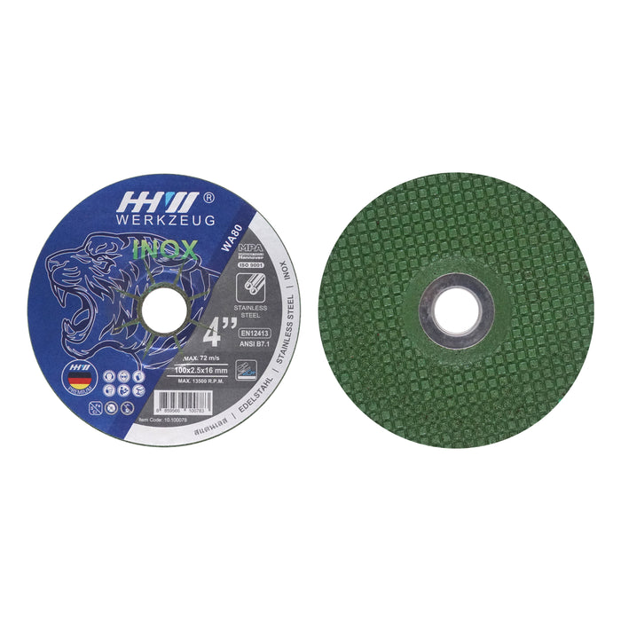 HHW ใบเจียรสแตนเลส 4 นิ้ว Grinding Wheel INOX 4“ 10.100078