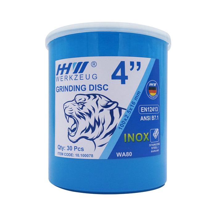 HHW ใบเจียรสแตนเลส 4 นิ้ว Grinding Wheel INOX 4“ 10.100078