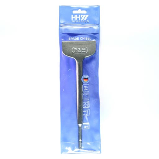 HHW ดอกสกัดปลายแบน SDS PLUS 75.0 มม. ยาว 250 มม. Chisel flat SDS PLUS Size 75.0 mm. Length 250 mm. 10.100328