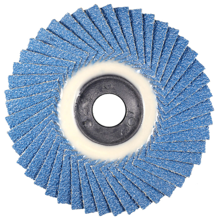 HHW ใบเจียรกระดาษทรายซ้อน หลังอ่อน #40 Flexible Flap Disc Grit40 10.100744