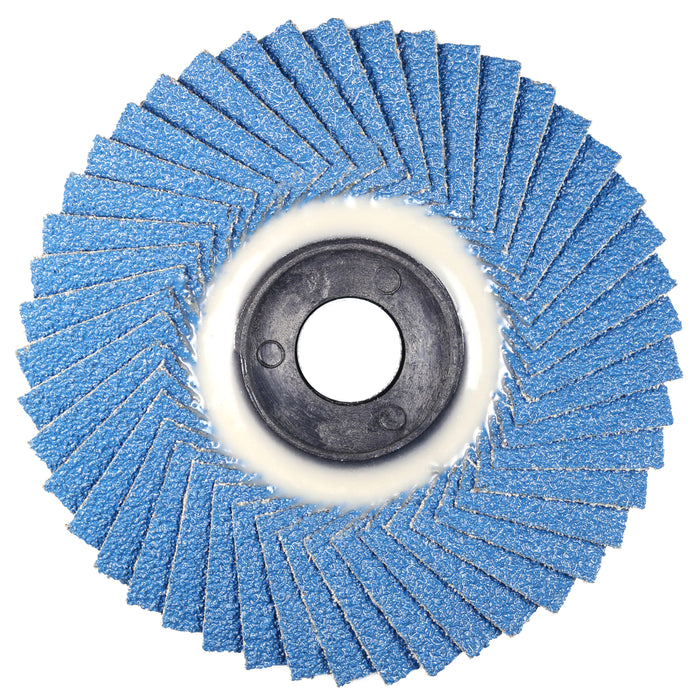 HHW ใบเจียรกระดาษทรายซ้อน หลังอ่อน #60 Flexible Flap Disc Grit60 10.100745