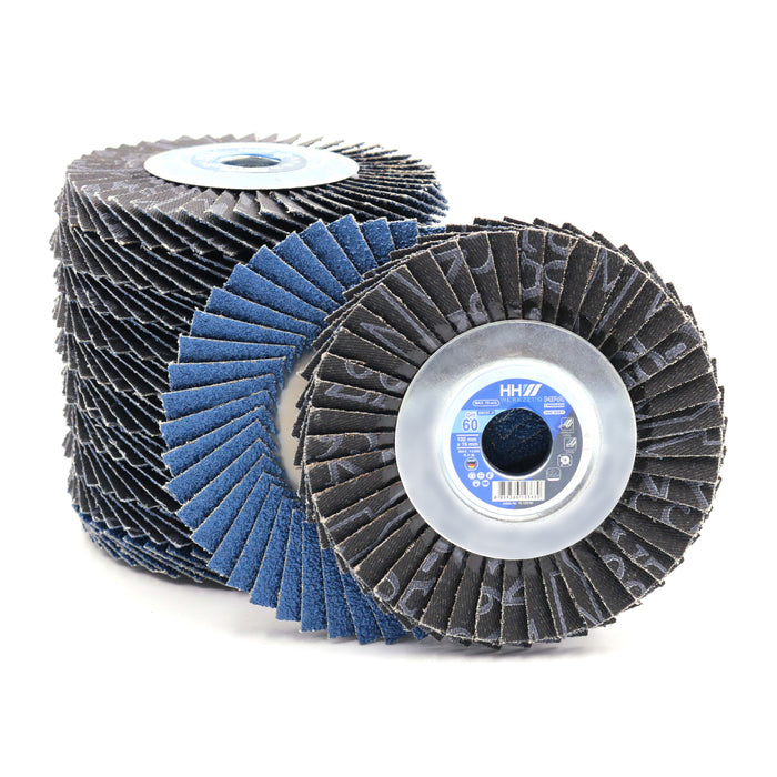 HHW ใบเจียรกระดาษทรายซ้อน หลังอ่อน #60 Flexible Flap Disc Grit60 10.100745