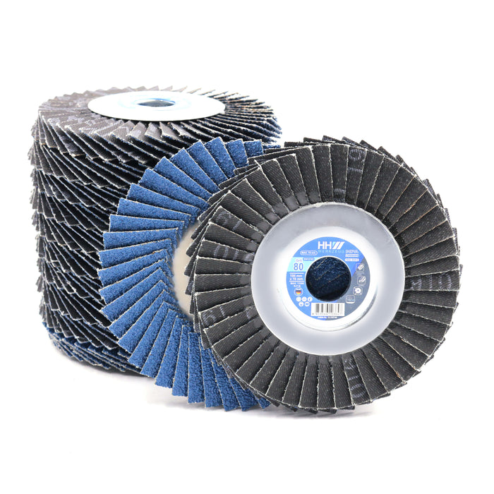 HHW ใบเจียรกระดาษทรายซ้อน หลังอ่อน #80 Flexible Flap Disc Grit80 10.100746