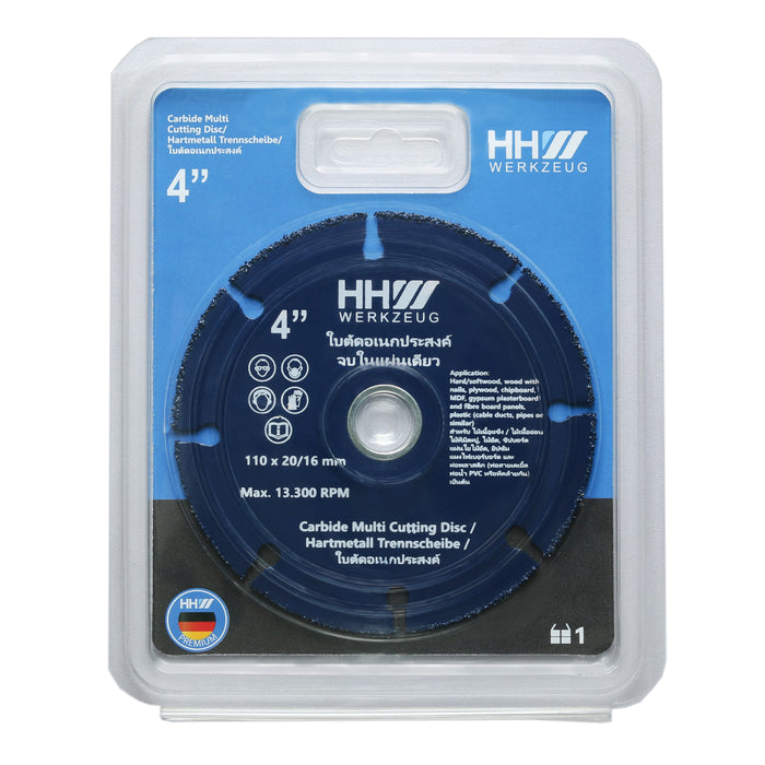 HHW ใบตัดอเนกประสงค 4นิ้ว CARBIDE MULTI CUTTING DISC 4" 10.100752