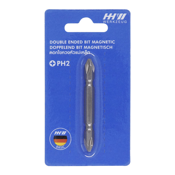 HHW ดอกไขควงลม 65 มม. PH2 Double ended bit 65 mm. 10.100978