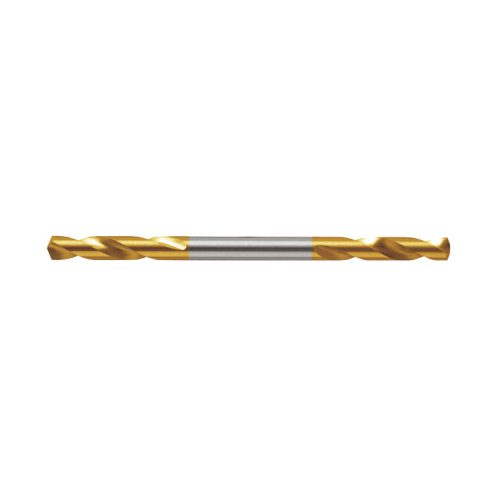 HHW ดอกสว่านเคลือบไทเทเนียม 3.2 มม. 10 ชิ้น Double end twist drill bit HSS TIN tip Size 3.2 mm. 10 pcs. 10.101395