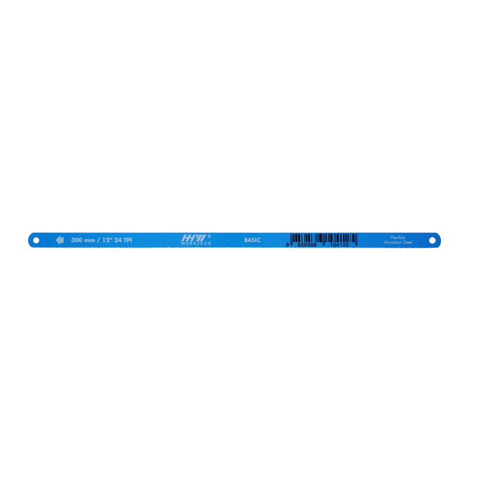 HHW ใบเลื่อยเหล็กไฮ-คาร์บอน 24 ฟัน HACKSAW BLADE FLEXIBLE HI-CARBON STEEL 24 TOOTH 10.101015
