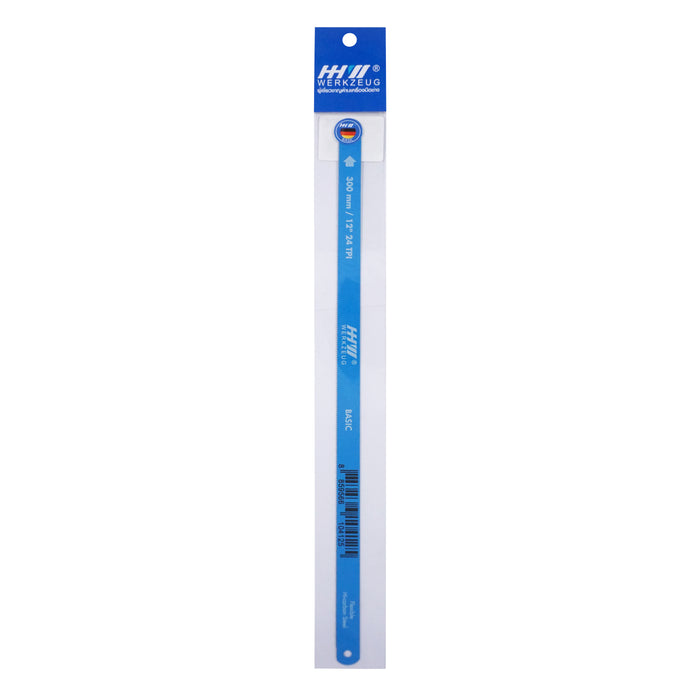 HHW ใบเลื่อยเหล็กไฮ-คาร์บอน 24 ฟัน HACKSAW BLADE FLEXIBLE HI-CARBON STEEL 24 TOOTH 10.101015