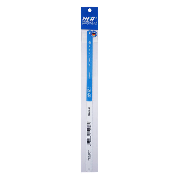 HHW ใบเลื่อยเหล็กและสแตนเลส เคลือบโคบอลต์ 24 ฟัน HACKSAW BLADE XTREME BI-METAL HSSCO8 24 TOOTH 10.101016