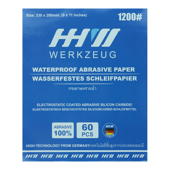 HHW กระดาษทรายน้ำ เบอร์ 1500 Waterproof sanding paper Grit 1500 10.101123