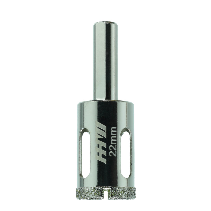 HHW โฮลซอเจาะกระเบื้อง 22.0 มม. Diamond wet core bit Size 22.0 mm. 10.101184