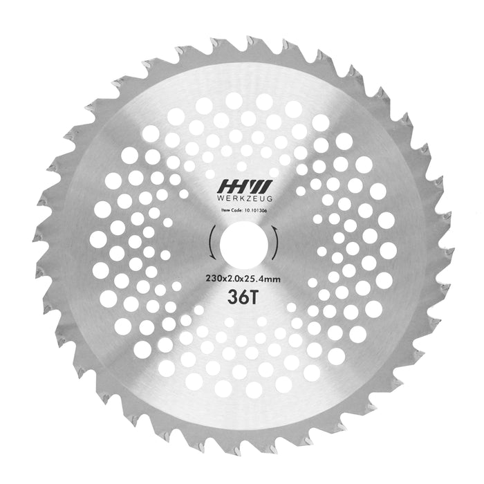 HHW ใบเลื่อยตัดหญ้าTCT 9นิ้ว 36ฟัน TCT GRASS CUTTING BLADE SIZE 9" 36T 10.101306