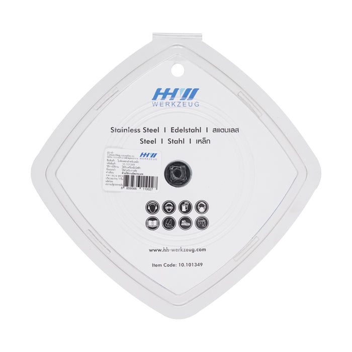 HHW ใบตัดเพชรสำหรับเหล็ก4นิ้ว DIAMOND CUTTING DISC BSL 4" FOR METAL4” 10.101349