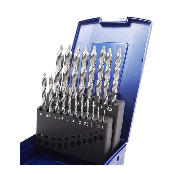 HHW ดอกสว่านสปีดสเต็ป 1.0-10.0 มม. Twist Drill BIT SPEED STEP DIN 338 HSS Size 1.0-10.0 mm. 10.101351