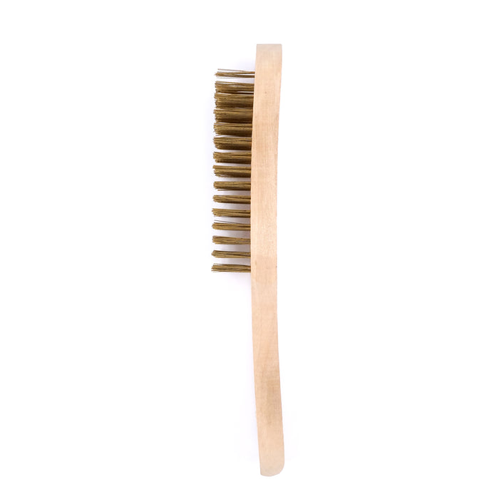 HHW แปรงลวดทองเหลือง (เหล็ก) 5 แถว Wire brush brass coated (Steel) 5 rows 10.101435