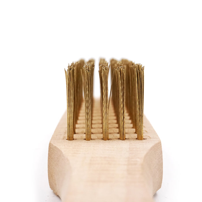 HHW แปรงลวดทองเหลือง (เหล็ก) 5 แถว Wire brush brass coated (Steel) 5 rows 10.101435