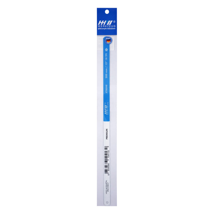 HHW ใบเลื่อยเหล็กและสแตนเลส เคลือบโคบอลต์ 18 ฟัน 1 ชิ้น HACKSAW BLADE XTREME BI-METAL HSSCO8 18 TOOTH 1 pc. 10.101655