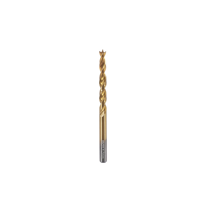 HHW ดอกสว่านเจาะไม้ พรีเมียม 6.0 มม. Precision twist drill bit HSS TIN Size 6.0 mm. 10.101760