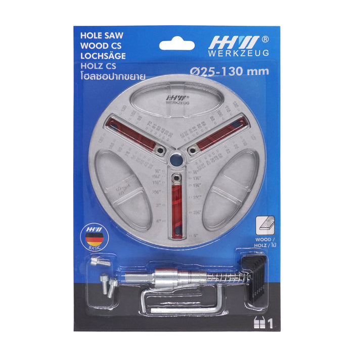 HHW โฮลซอปากขยาย Adjustable Hole Saw for Wood 10.101777