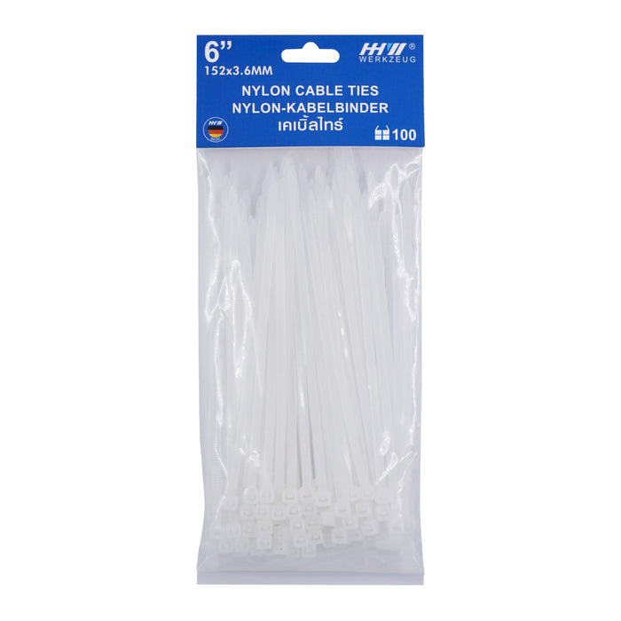 HHW เคเบิ้ลไทร์ 6 นิ้ว Nylon Cable Ties 6" 10.101779