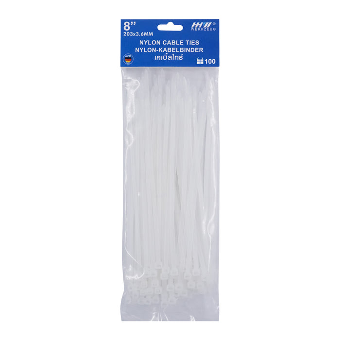 HHW เคเบิ้ลไทร์ 8 นิ้ว Nylon Cable Ties 8" 10.101781