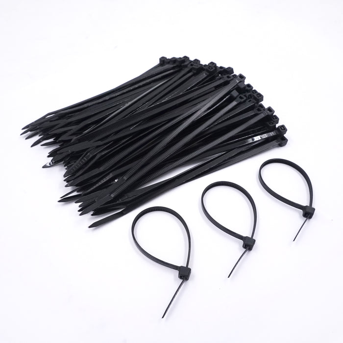 HHW เคเบิ้ลไทร์ 6 นิ้ว (สีดำ) Nylon Cable Ties 6" (Black) 10.101789