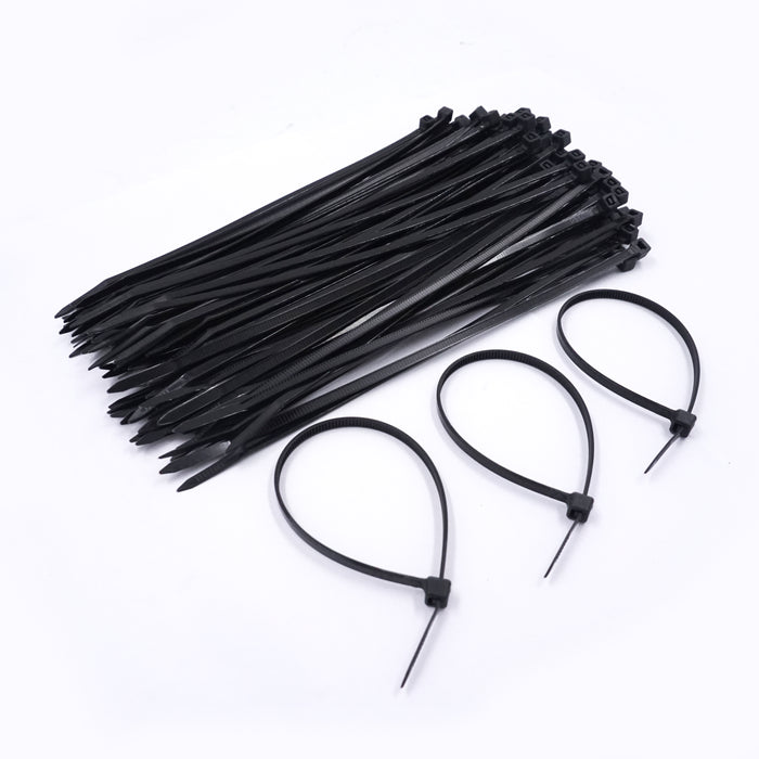 HHW เคเบิ้ลไทร์ 8 นิ้ว (สีดำ) Nylon Cable Ties 8" (Black) 10.101791