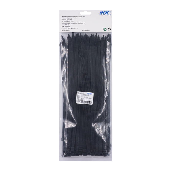 HHW เคเบิ้ลไทร์ 12 นิ้ว (สีดำ) Nylon Cable Ties 12" (Black) 10.101795