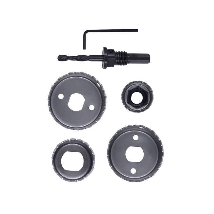 HHW ชุดโฮลซอเจาะไม้ 6 ชิ้น Hole Saw Set for Wood 6 pcs. 10.101811