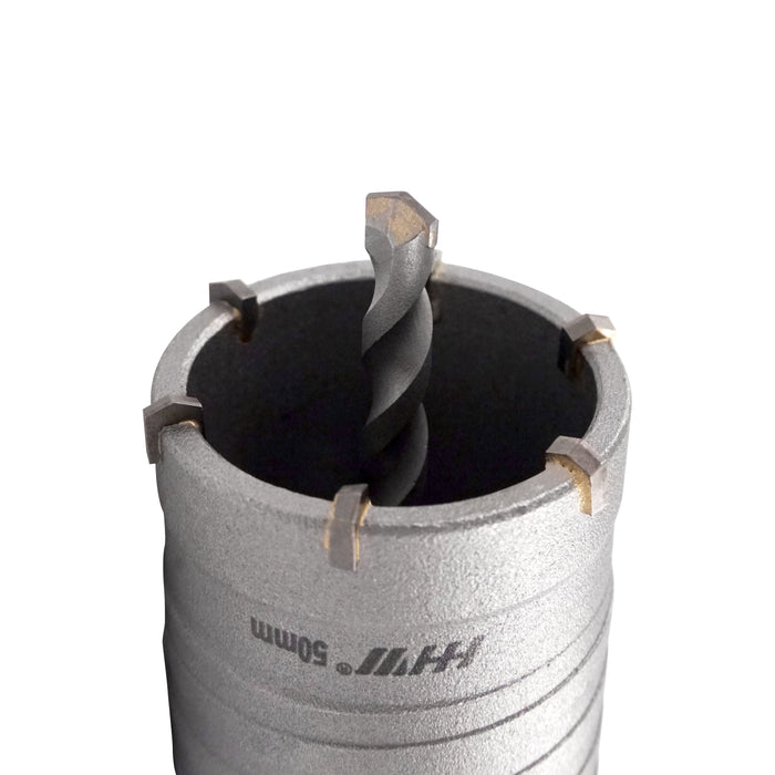 HHW โฮลซอเจาะคอนกรีต 32 มม TCT Hammer Core Bit SDS PLUS Size 32 mm. 10.102285