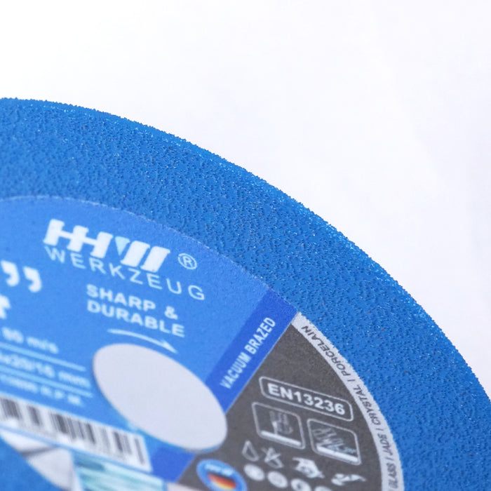 HHW ใบเพชรตัด-เจียร BLUE FINE 4 นิ้ว Diamond Cutting & Grinding Disc BLUE FINE 4" 10.102299