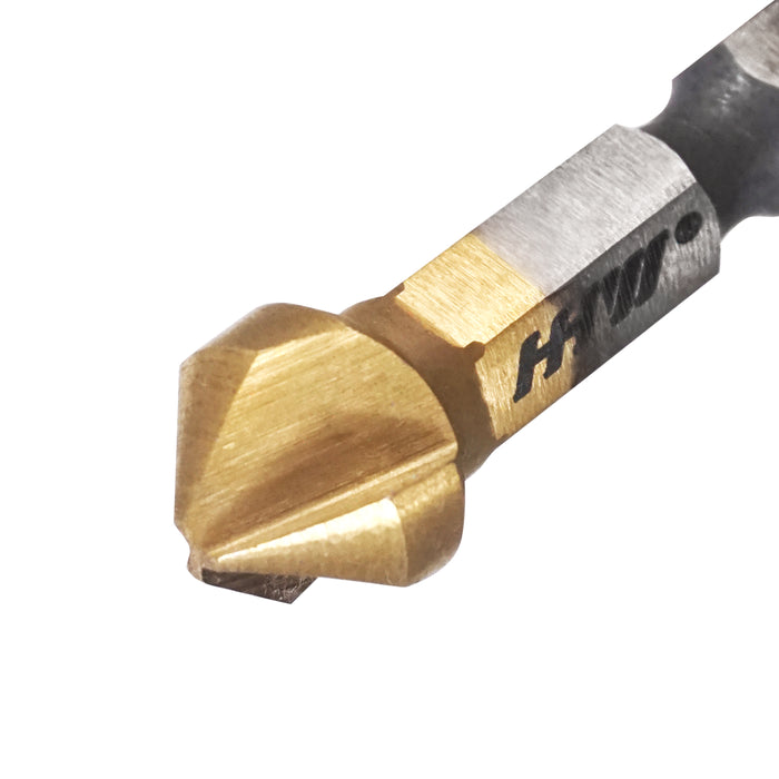 HHW ดอกเคาเตอร์ซิงค์ 3 ฟัน ขนาด 8.3 มม Counter Sink 90° DIN 335C TIN Size 8.3 mm 10.102312