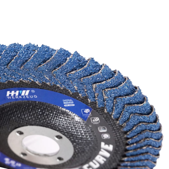 HHW ใบเจียรโค้ง 4 นิ้ว เบอร์ 40 Flap disc Curve 4" Grit 40 10.102325