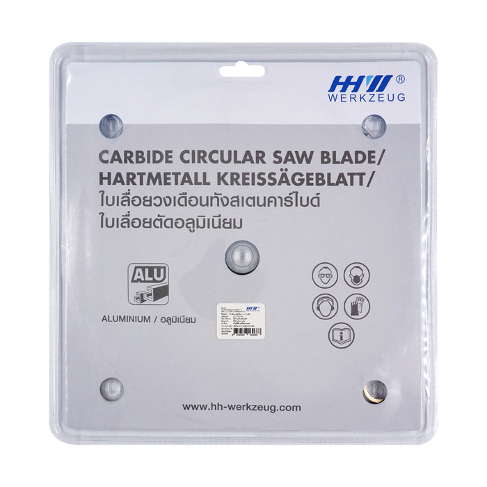 HHW ใบเลื่อยอลูมิเนียม ขนาด 10" 100ฟัน TCT Saw Blade Aluminium Size 10” 100T 10.102334