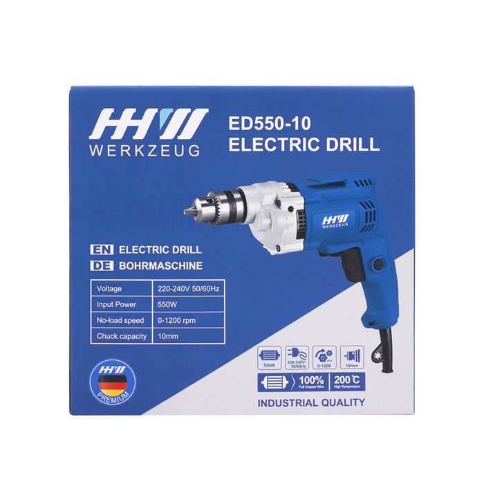 HHW สว่านไฟฟ้า 550 วัตต์ Electrical Drill ED550-10 10.200901