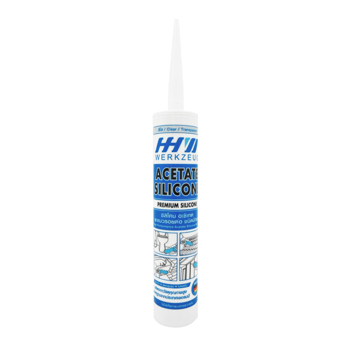 HHW ซิลิโคนซีลแลนท์ สีใส Acetate silicone sealant Clear color 10.300004