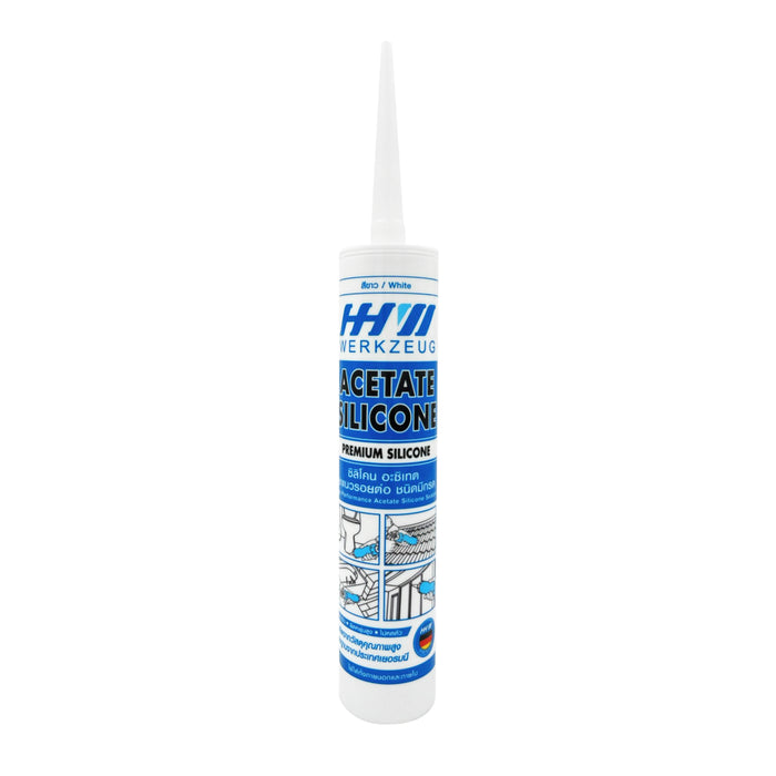 HHW ซิลิโคนซีลแลนท์ สีขาว Acetate silicone sealant White color 10.300006