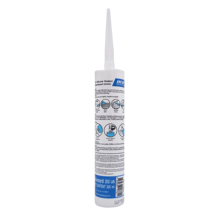 HHW ซิลิโคน GP สีใส แพ็ค 12 ชิ้น GP Silicone Sealant Clear color 12 pcs. 10.300012