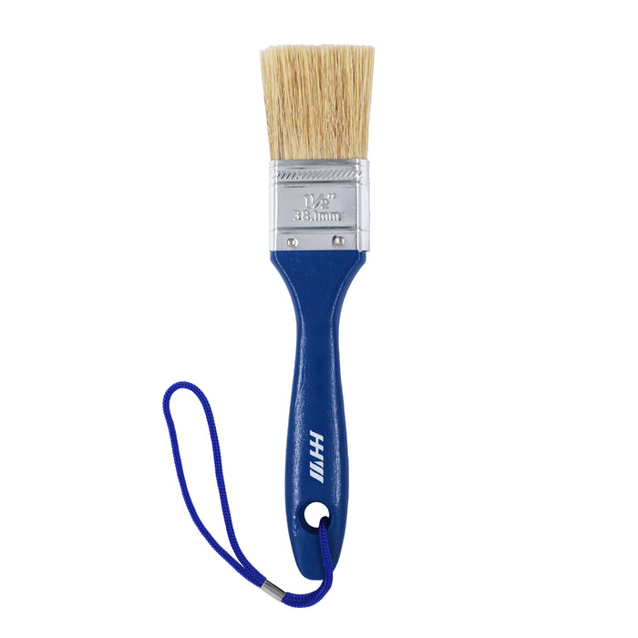HHW แปรงทาสี ด้ามไม้ 1.5 นิ้ว Paint brush wooden handle 1.5" 11.100013