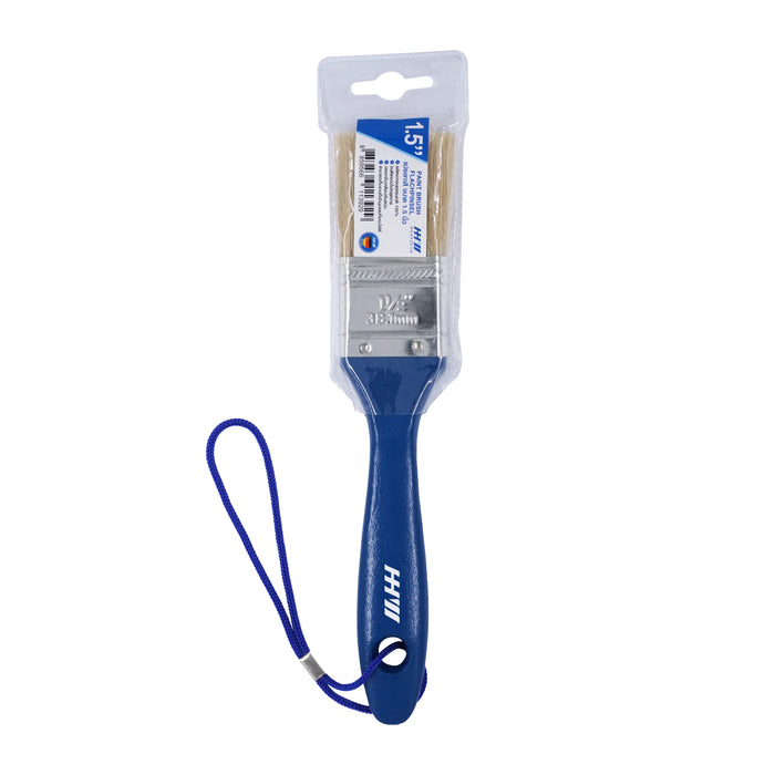 HHW แปรงทาสี ด้ามไม้ 1.5 นิ้ว Paint brush wooden handle 1.5" 11.100013