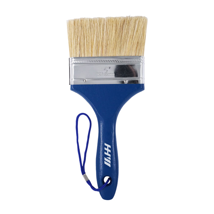 HHW แปรงทาสี ด้ามไม้ 4 นิ้ว Paint brush wooden handle 4" 11.100017