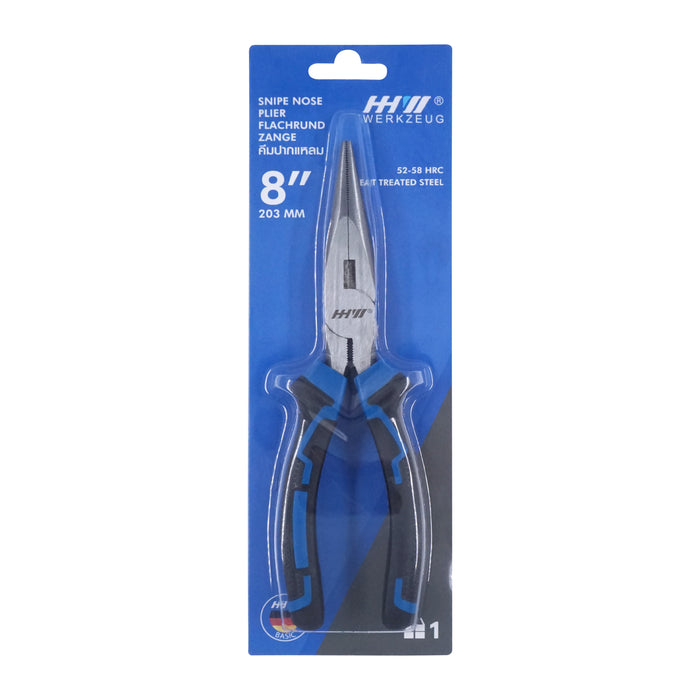 HHW คีมปากแหลม 8 นิ้ว Snipe Nose Plier DIN ISO 5745 8" 11.100053