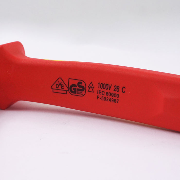 HHW คีมปากจิ้งจก หุ้มฉนวนกันไฟ ขนาด 8 นิ้ว VDE Combination Plier ISO 5746 IEC 60900 Size 8" 11.100109