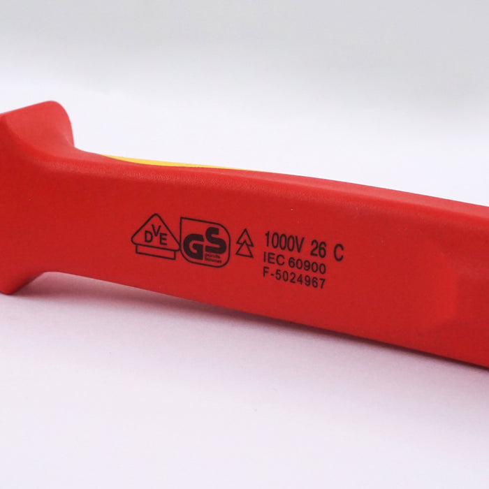 HHW คีมตัดปากเฉียง หุ้มฉนวนกันไฟ ขนาด 8 นิ้ว VDE Side Cutter ISO 5746 IEC 60900 Size 8" 11.100111