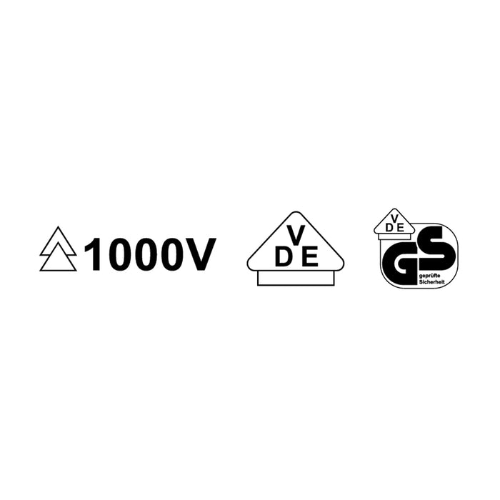 HHW ไขควงปากแฉก หุ้มฉนวนกันไฟ ขนาด PH1x80 มม VDE Screwdriver Size PH1x80 mm IEC 60900 11.100117