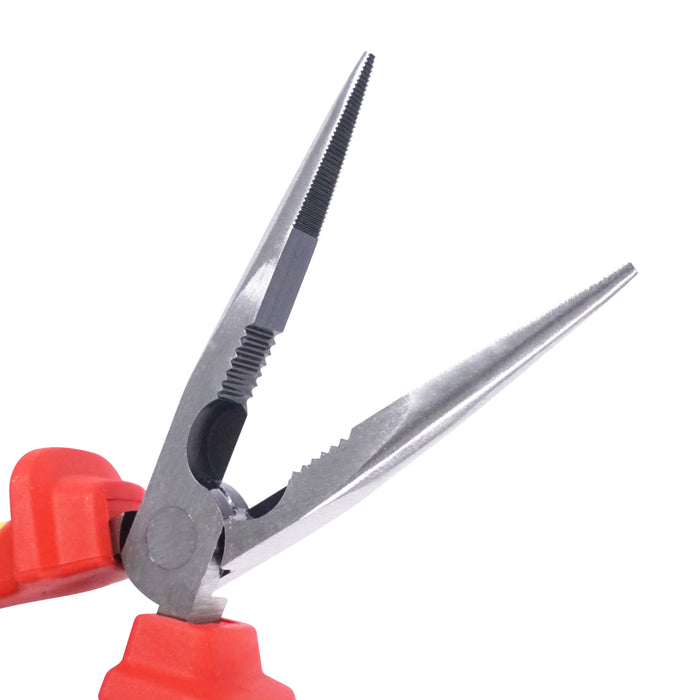HHW คีมปากแหลม หุ้มฉนวนกันไฟ ขนาด 8 นิ้ว VDE Snipe Nose Plier ISO 5746 IEC 60900 Size 8" 11.100121