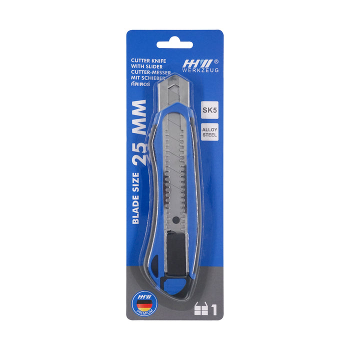 HHW มีดคัตเตอร์ ขนาดใบมีด 25 มม Cutter knife size 25 mm 11.100141